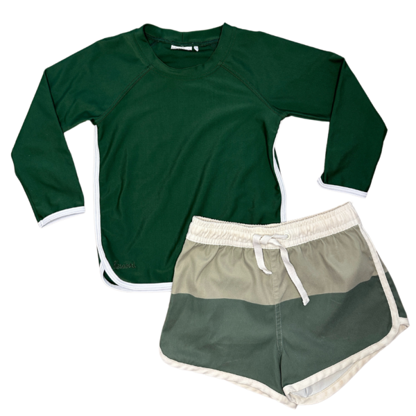 Ensemble bain, tee-shirt anti-uv Liewood et short de bain Rylee +Cru sur enbouclekids