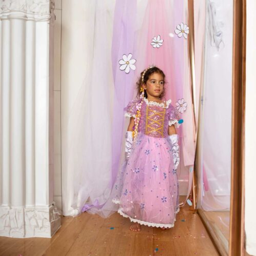 Déguisement-enfant-robe princesse raiponce