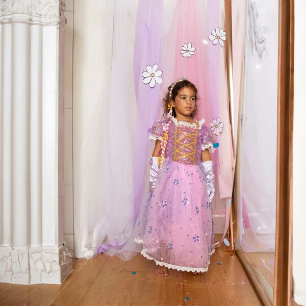 Déguisement-enfant-robe princesse raiponce