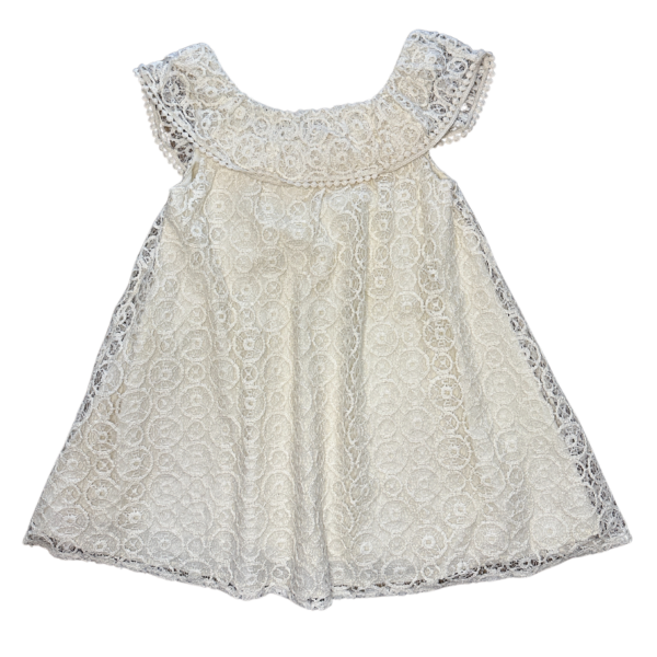 Robe-Madeleine en guipure écru beige-louise-Misha-enbouclekids