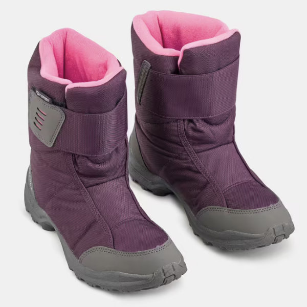 Bottes de ski fille, violet et rose, Quechua