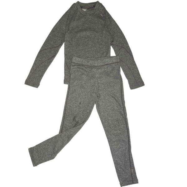 Ensemble sous-vêtement thermique enfant gris chiné Décathlon