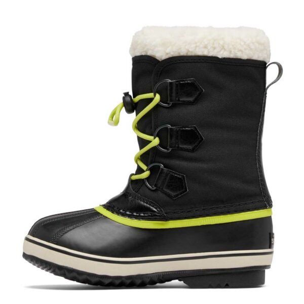 Boots après-ski waterproof Sorel, noir et jaune enfant