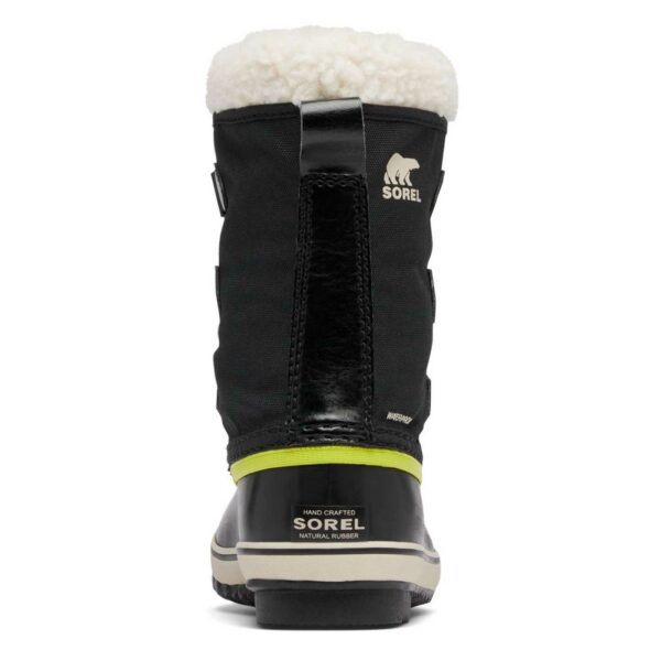 Bottes après-ski waterproof Sorel, noir et jaune enfant