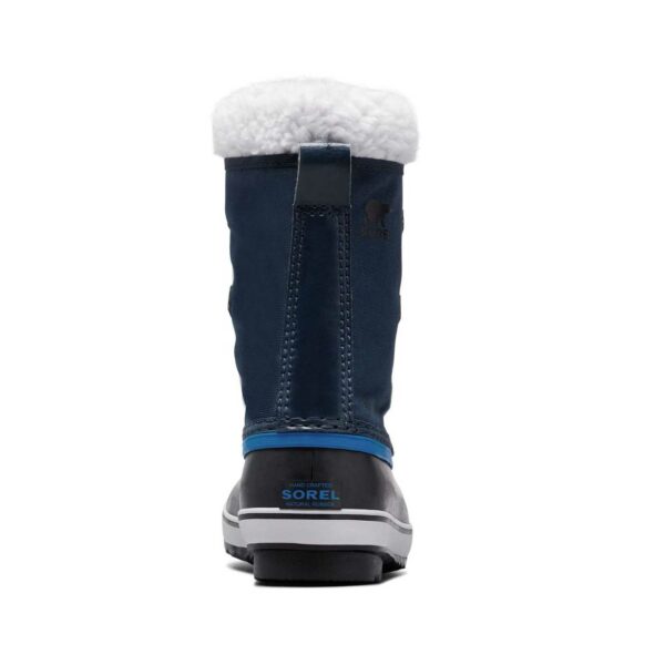 Boots de ski enfant de la marque Sorel coloris bleu et noir waterproof