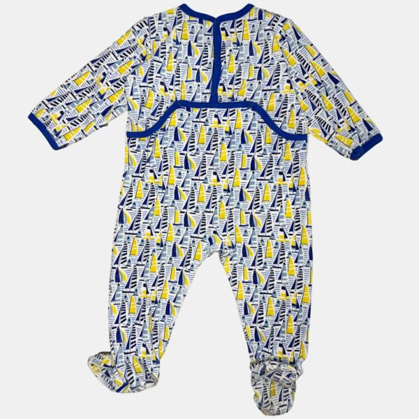 Pyjama velours chaud hiver avec pression dos de la marque petit bateau 18 mois très bon état seconde main